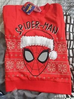 Buy Spiderman Christmas Jumper Age 2-3 Year's • 14.99£