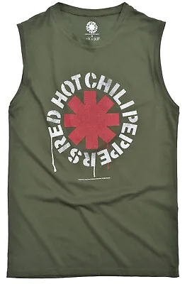 Buy Red Hot Chili Peppers Sleeveless T Shirt Stencil RHCP Asterisk Official Tank Top • 14.95£