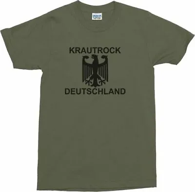 Buy Krautrock Deutschland Eagle T-Shirt - Retro, German, 60's, Various Sizes/Colours • 18.99£