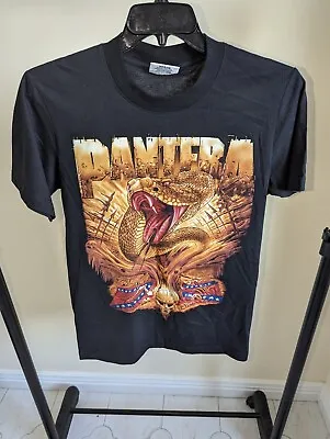 Buy PANTERA World Domination Tour 1999  T-Shirt  Head Old Skull Black Cotton Size M • 24.99£