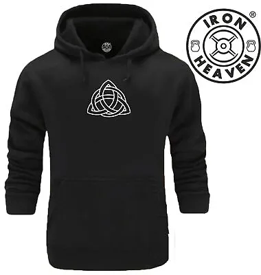 Buy Triquetra Hoodie Gym Clothing Bodybuilding Training Workout Exercise Vikings Top • 20.99£
