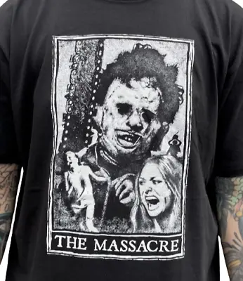 Buy Texas Chainsaw Massacre Tarot Card Horror Movie Slasher Graphic Tee-Shirt 34-69 • 38.54£