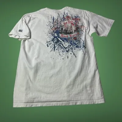 Buy White Hard Rock Cafe T-Shirt Graphic Tee Music Travel Size Medium New York USA • 12.95£