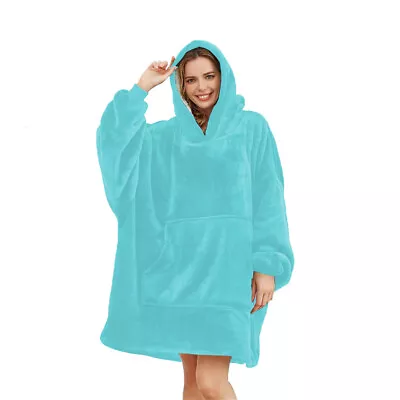 Buy Hoodie Oversized Blanket OODIE Sherpa Fleece Snoodie Extra Large Giant Hooded • 13.99£