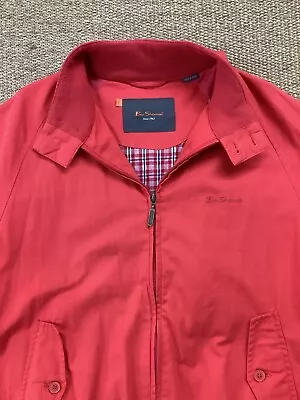 Buy BEN SHERMAN Large Red Harrington Jacket VGC • 28.24£