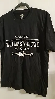 Buy C1 Black Mens Dickies T Shirt Size M Mfg.co Williamson Dickie Short Sleeve • 0.99£