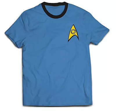Buy Star Trek Blue Medical Uniform Licensed Tee T-Shirt Men • 20.79£
