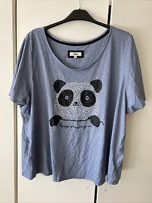 Buy Women’s Pyjama Top Panda Size 26-28 Tshirt Top • 6£