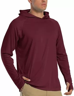 Buy UPF50+ Men's Long Sleeve Sun/UV Skin Protection T-Shirts Outdoor Fishing Hoodies • 16.78£