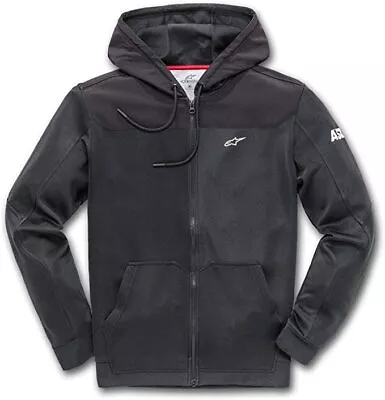Buy Alpinestars Venom Fleece Zip Fleece With Hoody/Hoodie - Black/Black - XL • 78.99£
