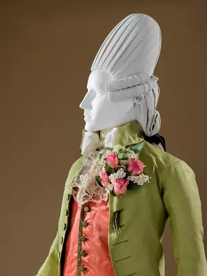 Buy Men 3Pc Designer Green Cotton Rococo Style 18th Century Reenactment Clothing • 605.99£