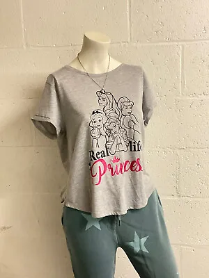 Buy Disney Princess “real Life Princess” Retro T-Shirt Womens Ladies Small • 2.88£