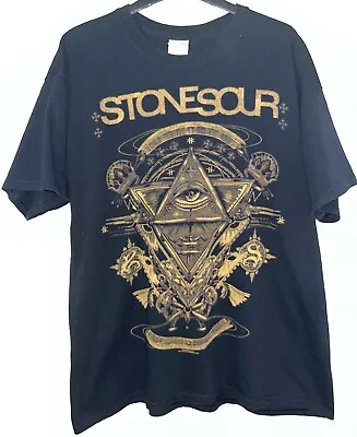 Buy Stone Sour 2010 ‘Pyramid Eye’ Band  T-Shirt, Black, Men’s Large • 32.49£