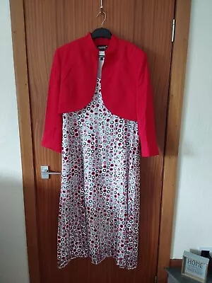 Buy Occasion Dress And Bolero Jacket Size 18 • 30£