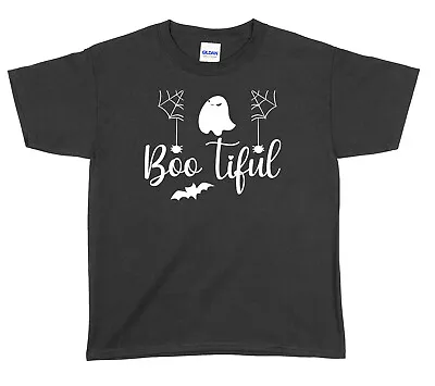 Buy Boo Tiful Halloween Boys Girls Unisex Funny T-Shirt • 9.99£
