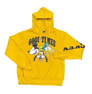 Buy Disney Mickey Goofy And Donald Duck Good Times Hoodie Women’s Size Extra Small • 10.35£