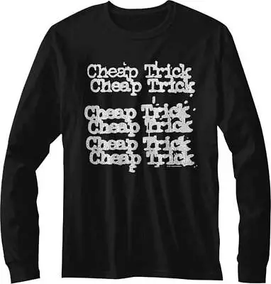 Buy Cheap Trick Band Name Logo Repeat Men's Long Sleeve T Shirt Music Tour Merch • 44.18£