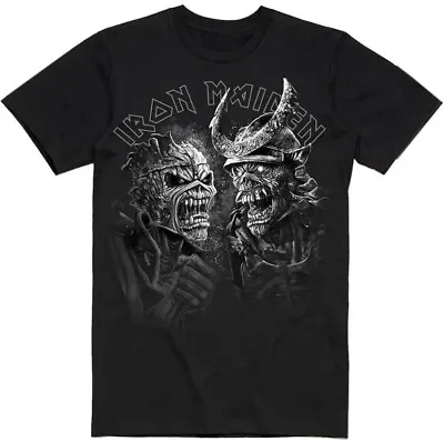 Buy Iron Maiden 'Senjutsu Large Grayscale Heads' Official T-Shirt New L, XL • 12.50£
