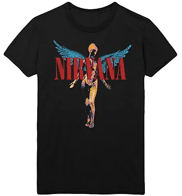 Buy Nirvana Angelic Black T-Shirt - OFFICIAL • 14.89£