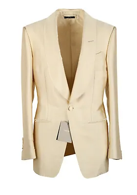 Buy TOM FORD Atticus Off White Tuxedo Dinner Jacket Size 46 / 36R U.S. Jacket Bla... • 2,699.10£