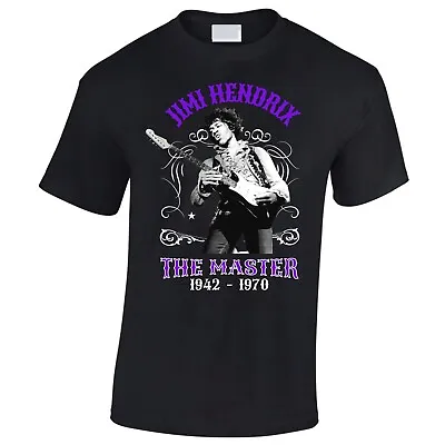 Buy Jimi Hendrix Inspired T-Shirt Guitar Legend The Master Original Design • 14.99£
