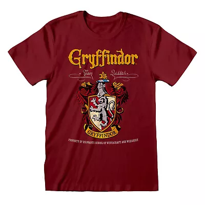 Buy Gryffindor Crest T-Shirt Harry Potter New Maroon Official • 13.95£