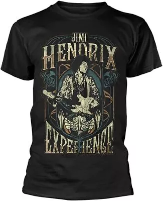 Buy Officially Licensed Jimi Hendrix Art Nouveau Mens Black T Shirt Jimi Hendrix Tee • 14.50£