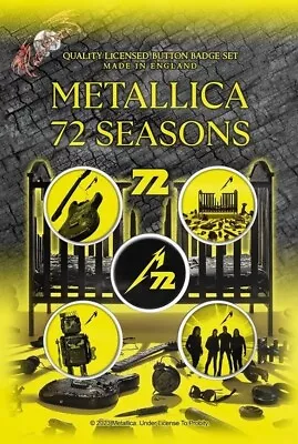 Buy Metallica - 72 Seasons  (new) (gift) Badge Pack Official Band Merch • 6.50£