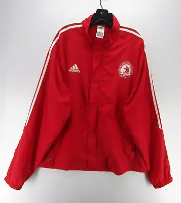 Buy VINTAGE Adidas Jacket Men XXL Red 2004 Boston Marathon Climaproof Full Zip Y2K • 40.28£