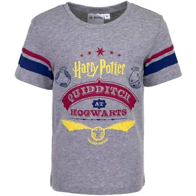 Buy Harry Potter Childs T-Shirt Cotton Blend - Sizes Age 6-12 Quidditch At Hogwarts • 11.61£