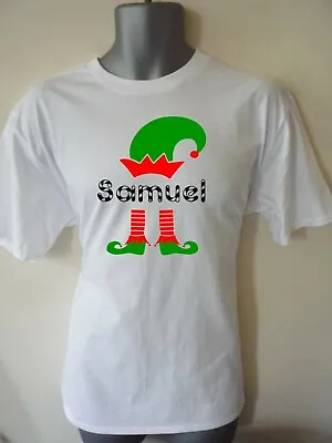 Buy Personalised Elf Christmas T-shirt Funny Xmas Gift Secret Santa Kids Adults Joke • 9.99£