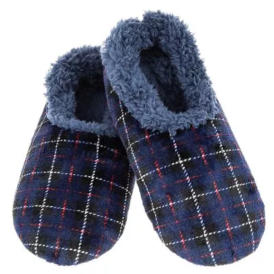 Buy Snoozies! Men's Velour Supersoft Sherpa Fleece Slippers Choice Of Sizes & Colour • 13.99£