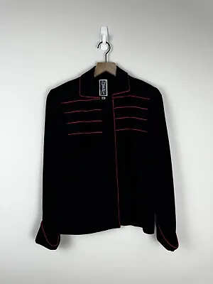 Buy Vintage Zelda Black And Pink Jacket Blazer Size 8 • 66.31£