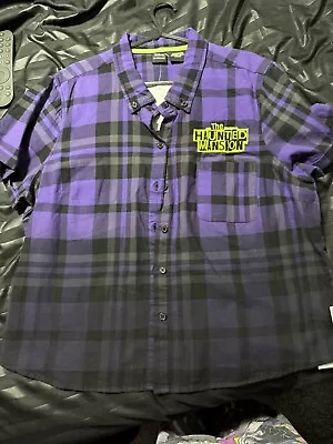 Buy Disneys Her Universe Haunted Mansion Short Sleeve Shirt Size Xl • 25£
