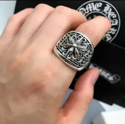 Buy Six-pointed Star Ring Gothic Silver Ring, Thumb Ring, Adjustable Ring, Boho Ring • 6.89£