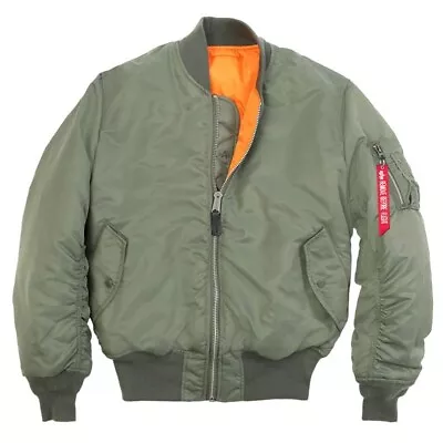 Buy Alpha Industries MA1 Flight Jacket Sage Green JKT365 • 126.99£