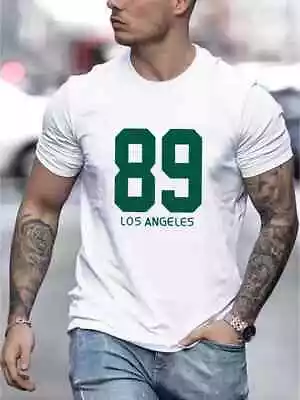 Buy T Shirts Short Sleeve Los Angeles Print Casual T-shirt Cotton Cool Men's Tee's • 9.97£