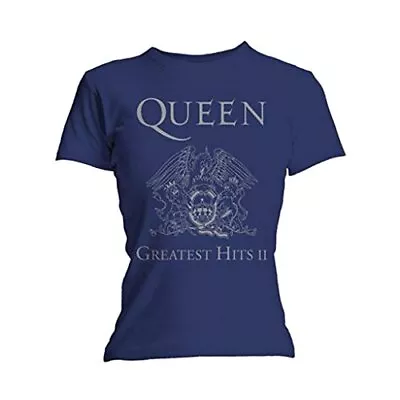 Buy Ladies Queen Greatest Hits Freddie Mercury Official Tee T-Shirt Womens Girls • 15.99£