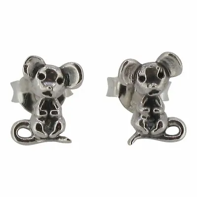 Buy Sterling Silver Mouse Design Stud Earrings By Touch Jewellery | 925 Cute Rodent • 11.99£