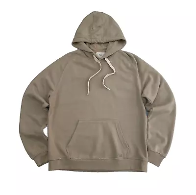 Buy FOLK Men's LUTHER Hoodie Raglan Cotton Fleece Hooded Sweatshirt LARGE Taupe • 29.99£