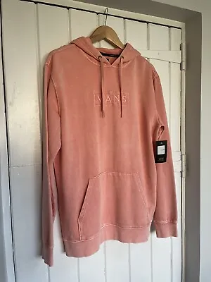 Buy VANS Washed Out Pink Long Boyfriend Fit Pullover Hoodie, Size M • 37.50£