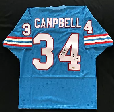 Buy NFL Legend Earl Campbell Signed Autographed Houston Oilers Jersey W/ Tristar COA • 236.81£