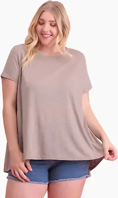 Buy Plus Size T-shirt Casual Short Sleeve Summer Flare Tunic Top • 6.51£