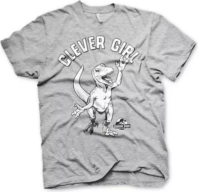 Buy Jurassic Park Clever Girl T-Shirt Heather-Grey • 26.41£