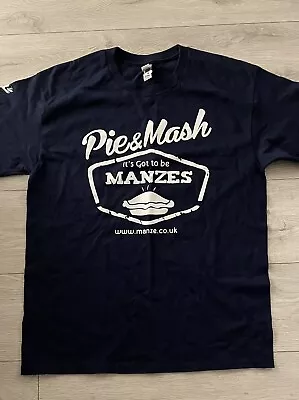 Buy Pie & Mash Navy  Tee Shirt Authentic Size L BNWT • 9.99£