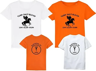 Buy Camp Half-Blood Daughter Of Hades Front & Back T-Shirt World Book Day Movie Top • 11.99£