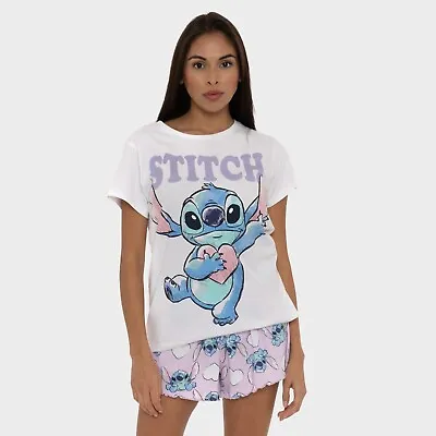 Buy Disney Lilo & Stitch Pyjamas Adults Womens M L XL XXL PJs Set Short Sleeve • 19.99£
