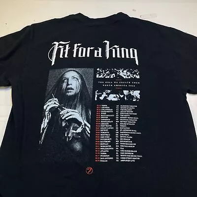 Buy FIT FOR A KING THE HELL WE CREATE TOUR CONCERT T SHIRT Mens L 2 Sided Rock Metal • 19.23£