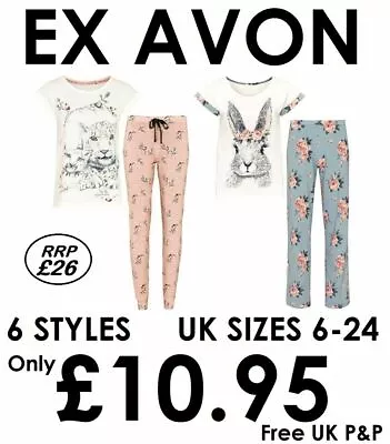 Buy Ladies Pyjamas Ex Uk Store Avon 6 Designs Womens Pj Set Night Wear Rrp £26 New • 8.99£