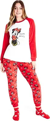 Buy Womens Disney Pyjamas Ladies Fleece Loungewear Fluffy Socks Stitch Size Medium • 12.99£